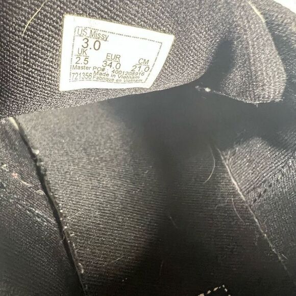 Vans Missy / Junior Doheny Cherry Checker Low Top Sneakers Black/White Size‎ 3 - Picture 9 of 9